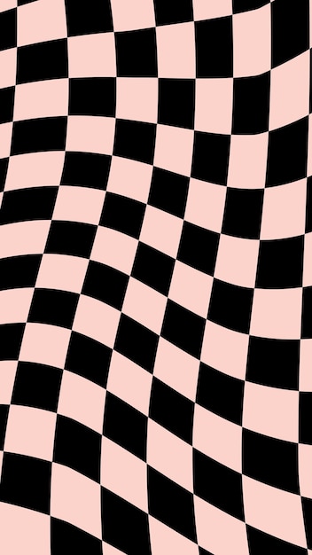 Illustrazione di carta da parati a quadretti a quadretti a quadretti a quadretti arancio pastello e verticale distorta carina estetica perfetta per l'insegna della cartolina della carta da parati dello sfondo