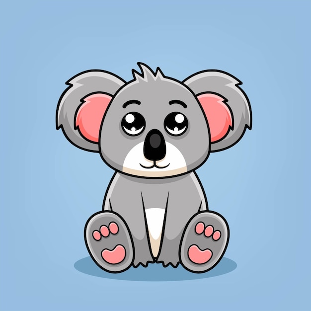 Illustrazione di cartone animato carino koala