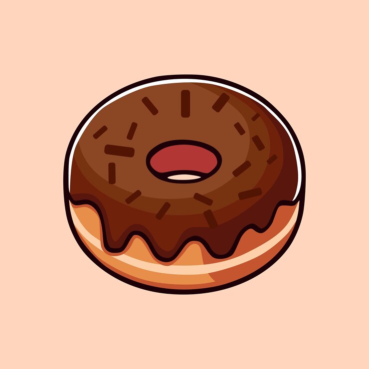 Illustrazione di cartoni animati di cioccolato dolce