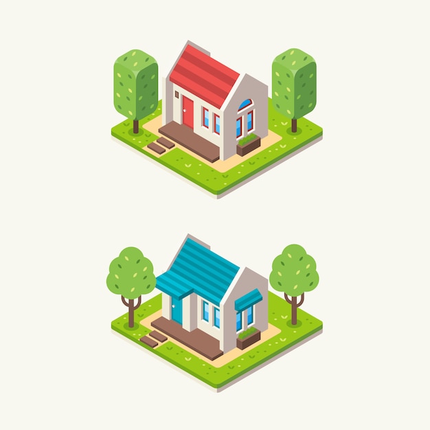 Illustrazione di casa isometrica