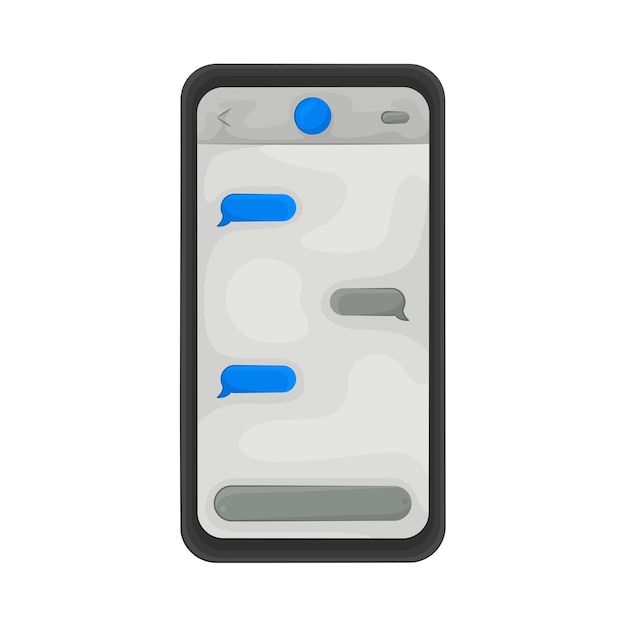 illustrazione di chat mobile
