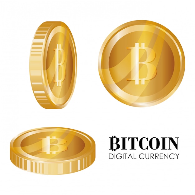 Illustrazione di design Bitcoin