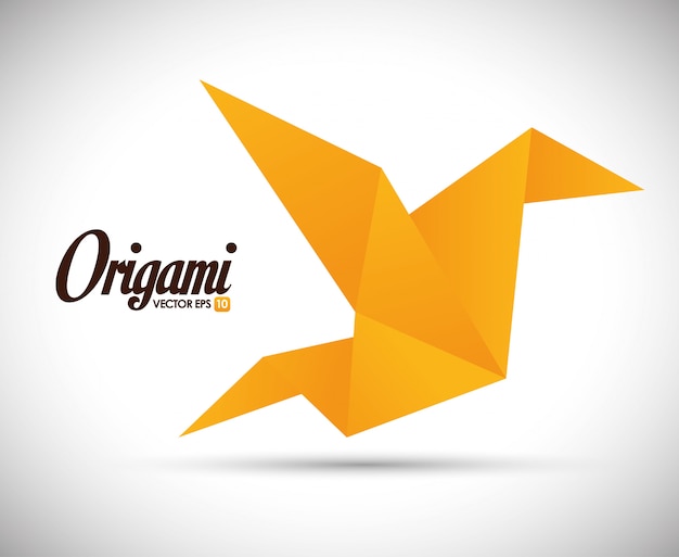 Illustrazione di design origami