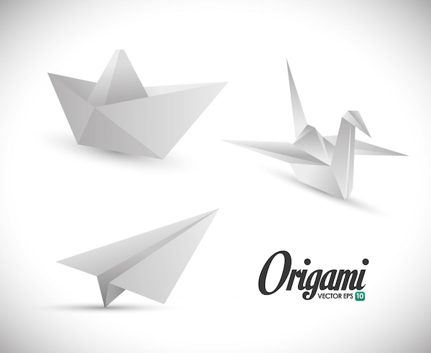 Illustrazione di design origami