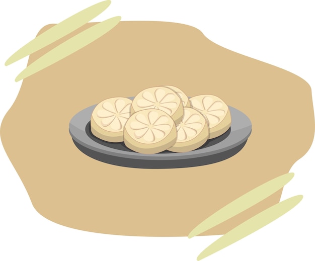 Illustrazione di design piatto cibo asiatico