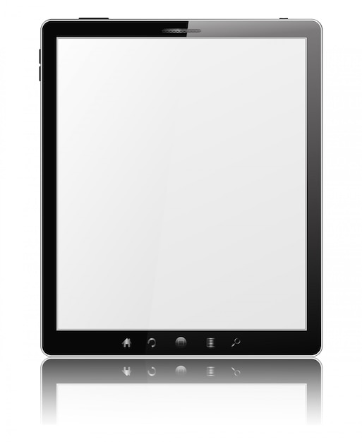 Illustrazione di design piatto Tablet vuoto