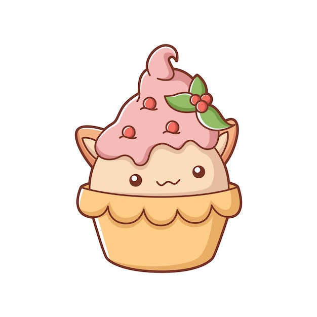 Illustrazione di disegno di carattere carino gelato