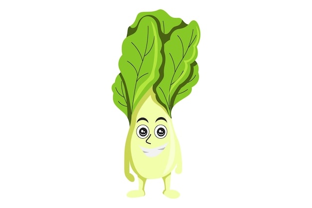 Illustrazione di disegno di carattere vegetale carino