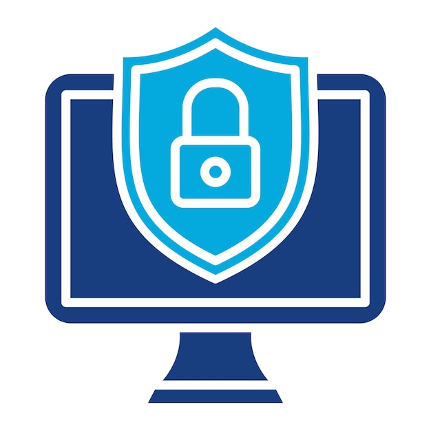 Illustrazione di Duotone per la sicurezza informatica