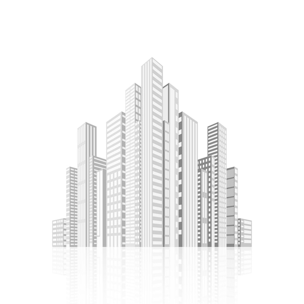 Illustrazione di edifici e città