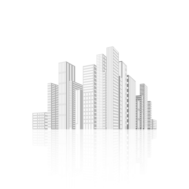 Illustrazione di edifici e città