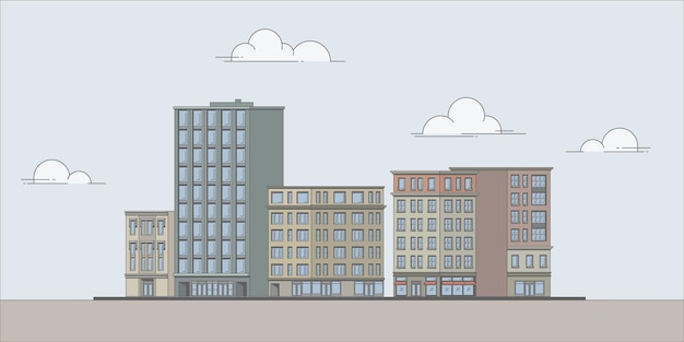 Illustrazione di edifici vettoriali