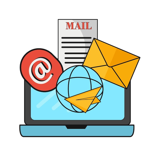 Illustrazione di email marketing