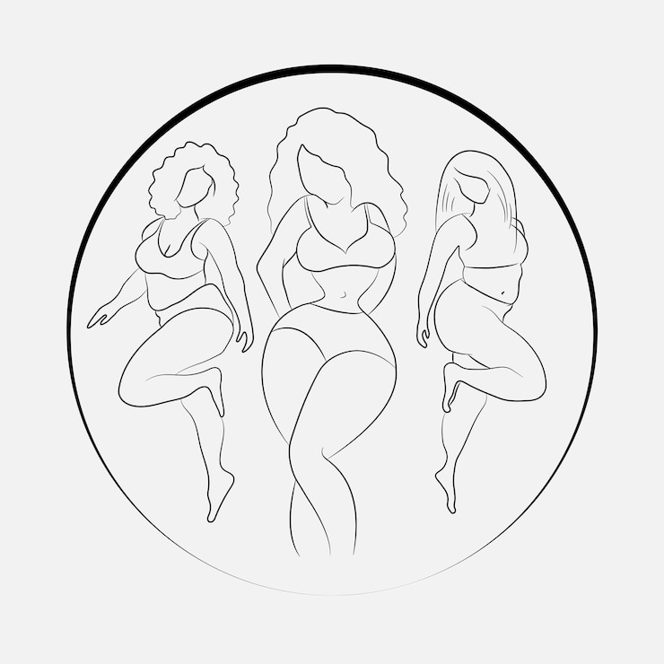 Vettore illustrazione di fitness femminile disegno disegnato a mano