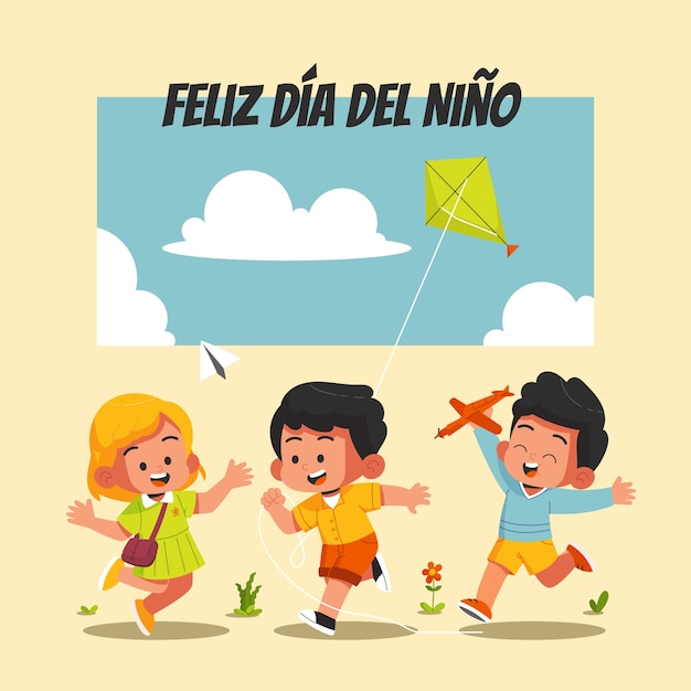 Illustrazione di flat dia del nino