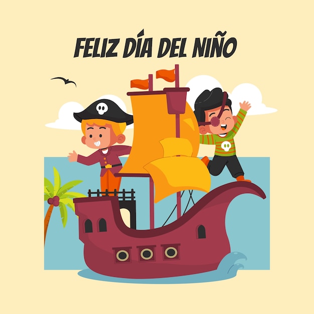 Illustrazione di flat dia del nino