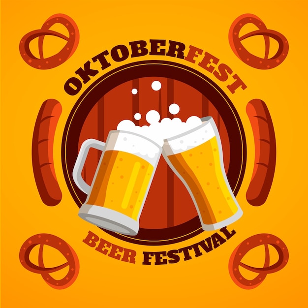 Illustrazione di Flat Oktoberfest