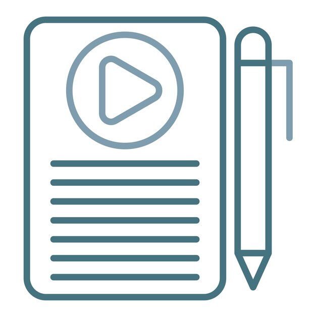 Illustrazione di Flat Script