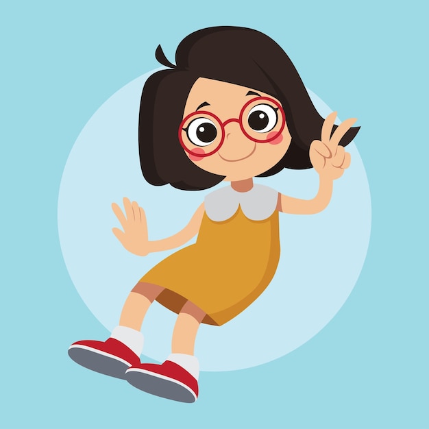Illustrazione di Flat Vector Kids