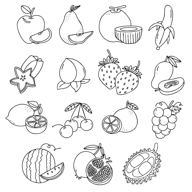 Illustrazione di frutta disegnata a mano