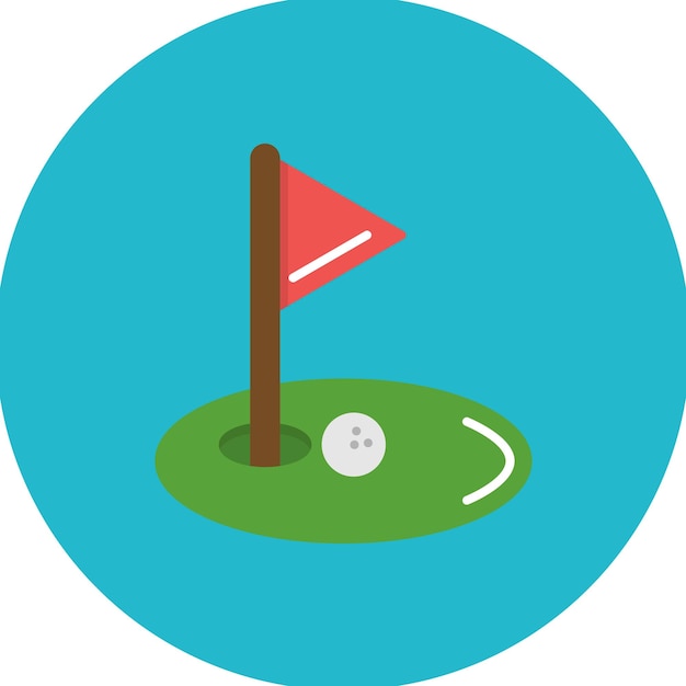 Illustrazione di Golf Flat