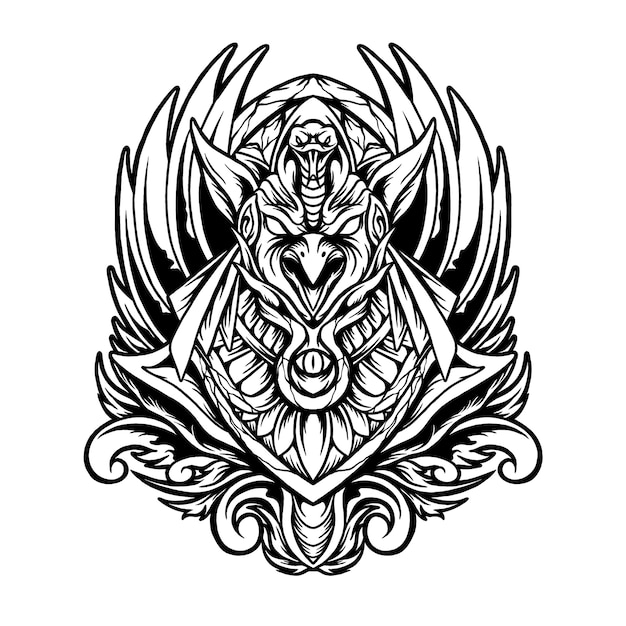 Illustrazione di Horus