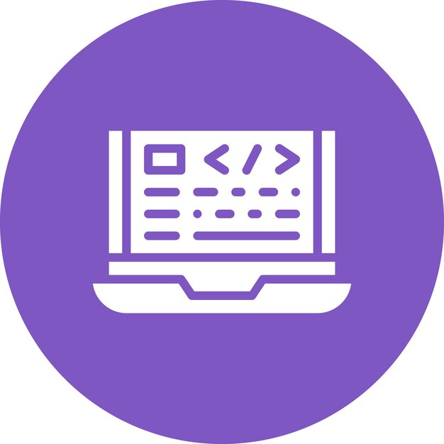 Illustrazione di icone vettoriali di codifica web di icone di Web Hosting