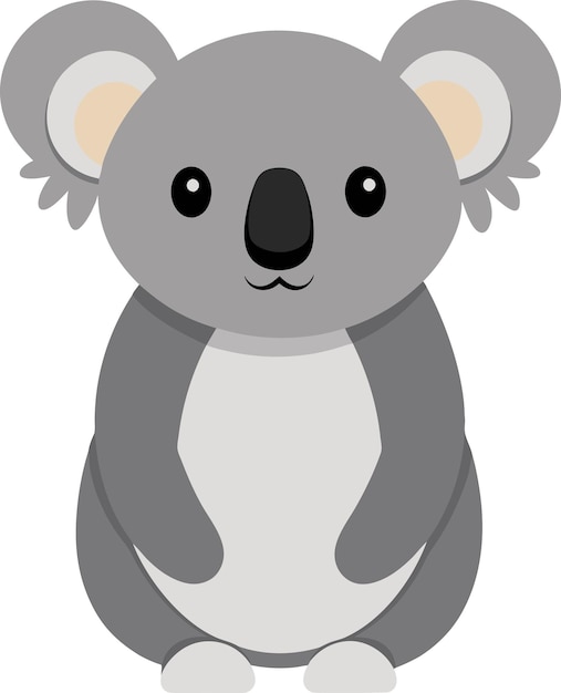 Illustrazione di koala animale carino disegno artistico piatto
