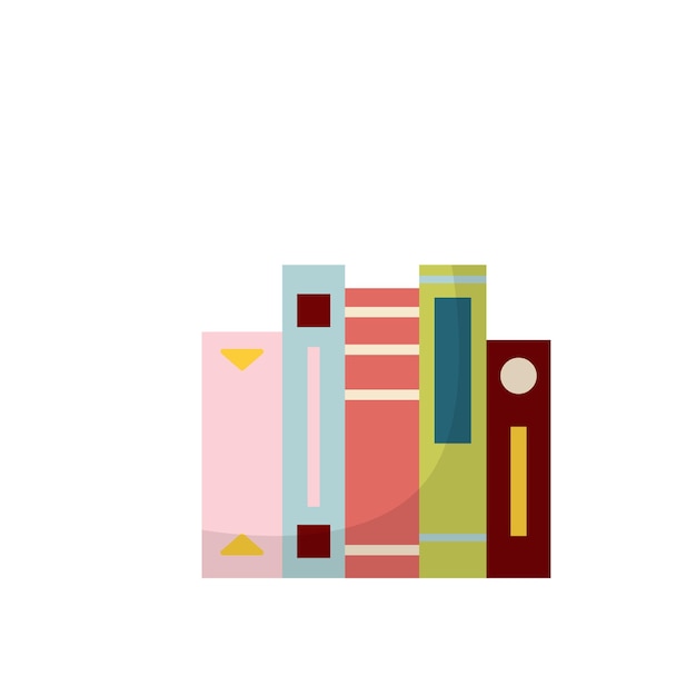 Illustrazione di libri impilati