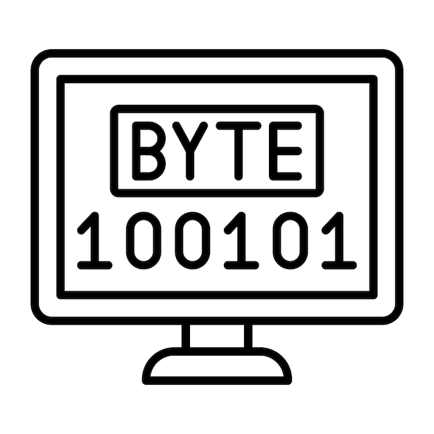 Illustrazione di linea in byte