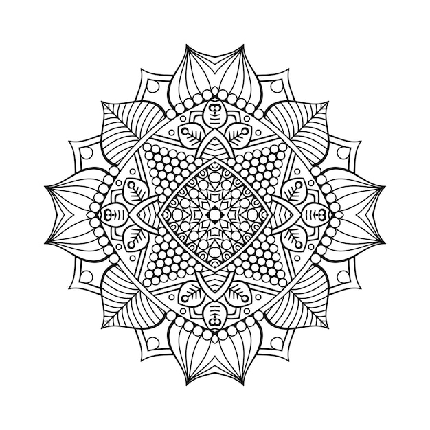 Illustrazione di mandala ornamentale di lusso