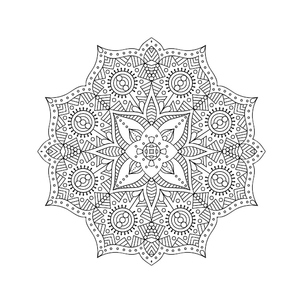 Illustrazione di mandala ornamentale di lusso