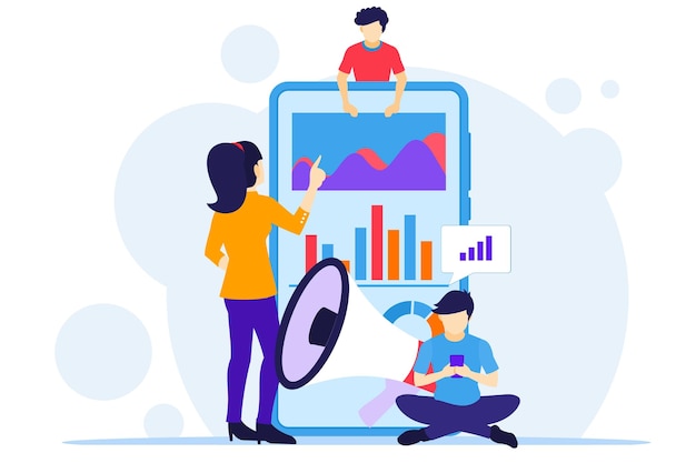 Illustrazione di marketing digitale