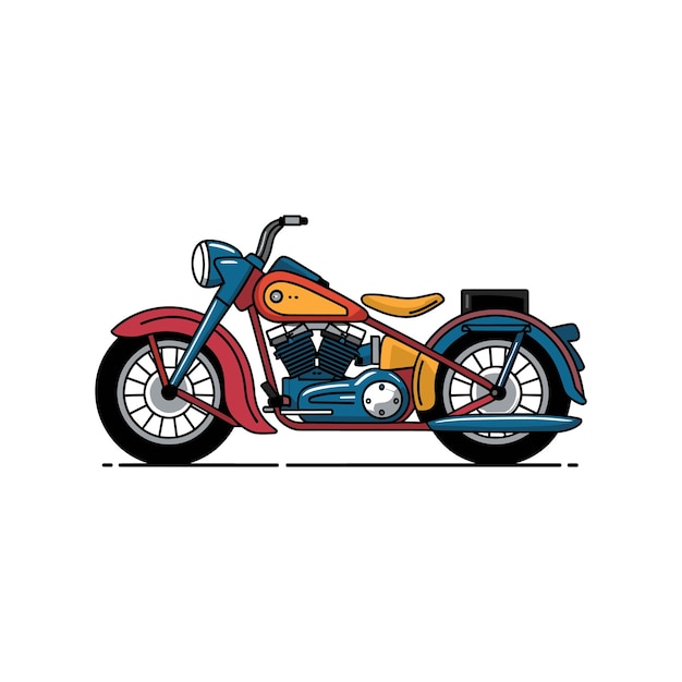 Illustrazione di motociclette classiche