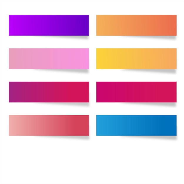 Illustrazione di note adesive colorate