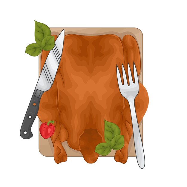 Illustrazione di pollo