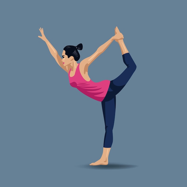 Illustrazione di posa di yoga