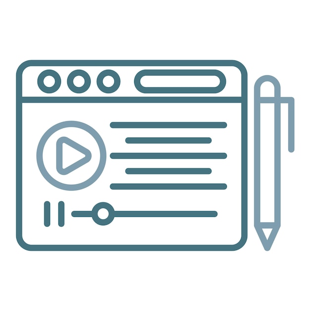 Illustrazione di Post Flat Script