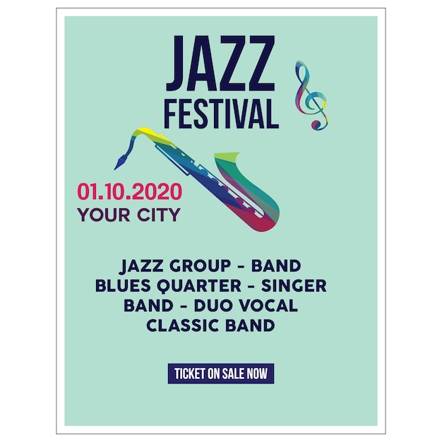 Illustrazione di poster jazz