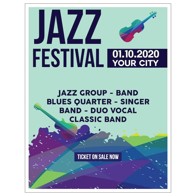 Illustrazione di poster jazz