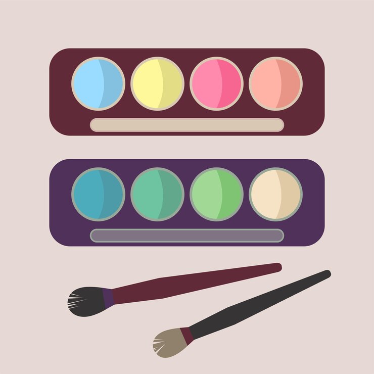 Vettore illustrazione di prodotti cosmetici.