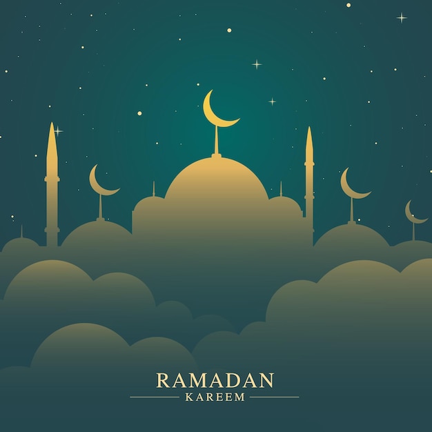 illustrazione di progettazione del fondo del ramadan kareem