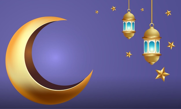 Illustrazione di progettazione del fondo della bandiera di Ramadan kareem