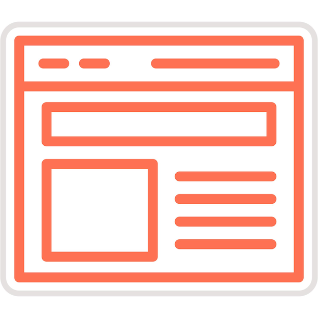 Illustrazione di progettazione di icone vettoriali del sito web