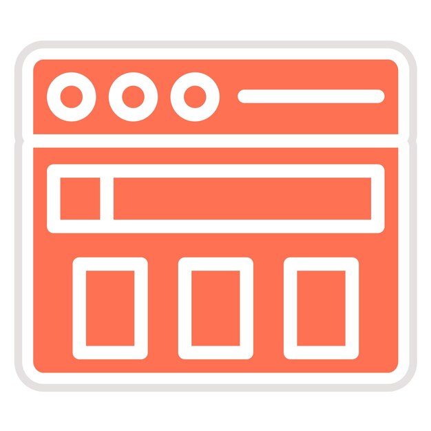 Illustrazione di progettazione di icone vettoriali del sito web