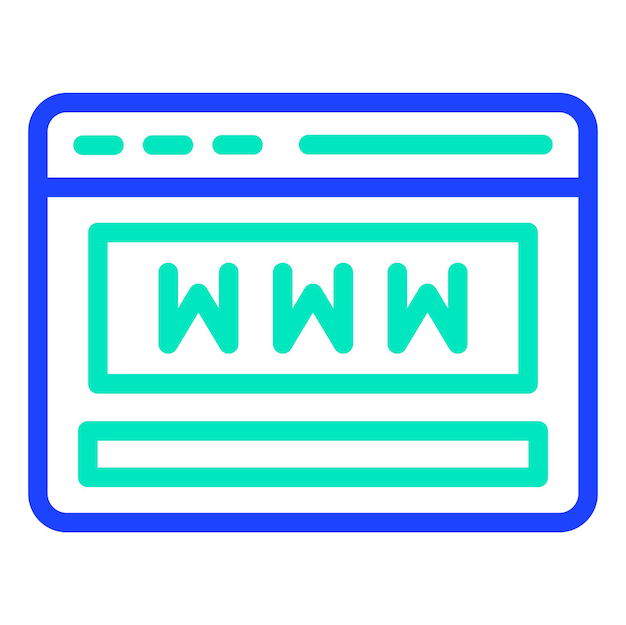 Illustrazione di progettazione di icone vettoriali del sito web