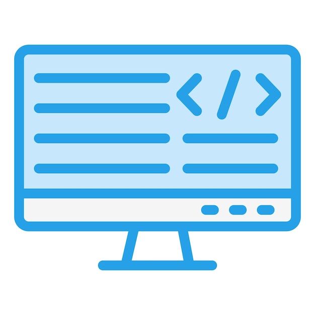 Illustrazione di progettazione di icone vettoriali di programmazione