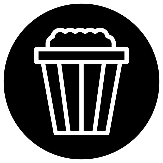 Illustrazione di progettazione di icone vettoriali di snack
