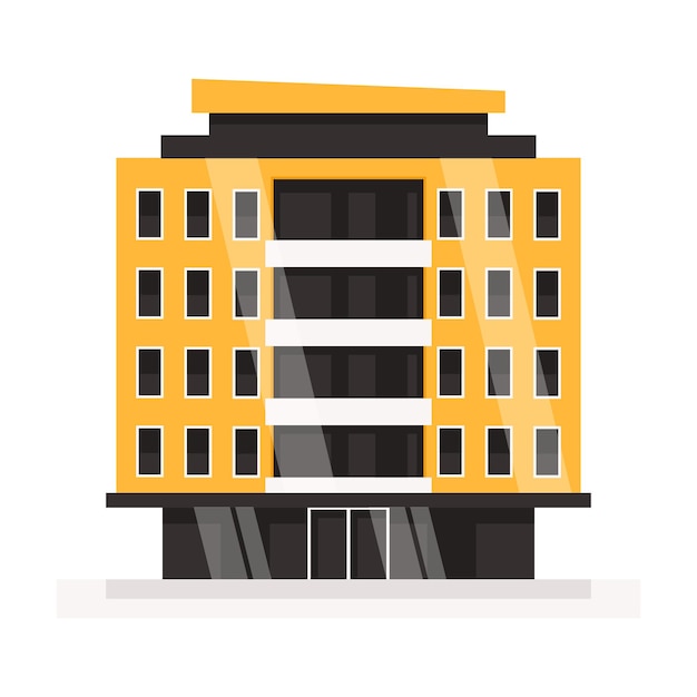 Illustrazione di progettazione vettoriale di edifici moderni
