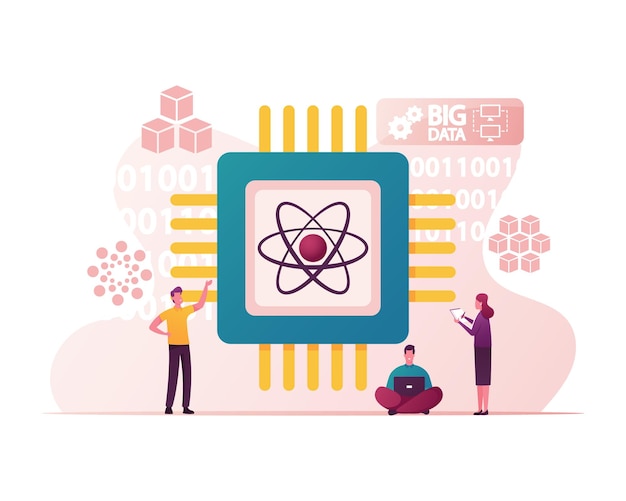 Illustrazione di Quantum Computing.